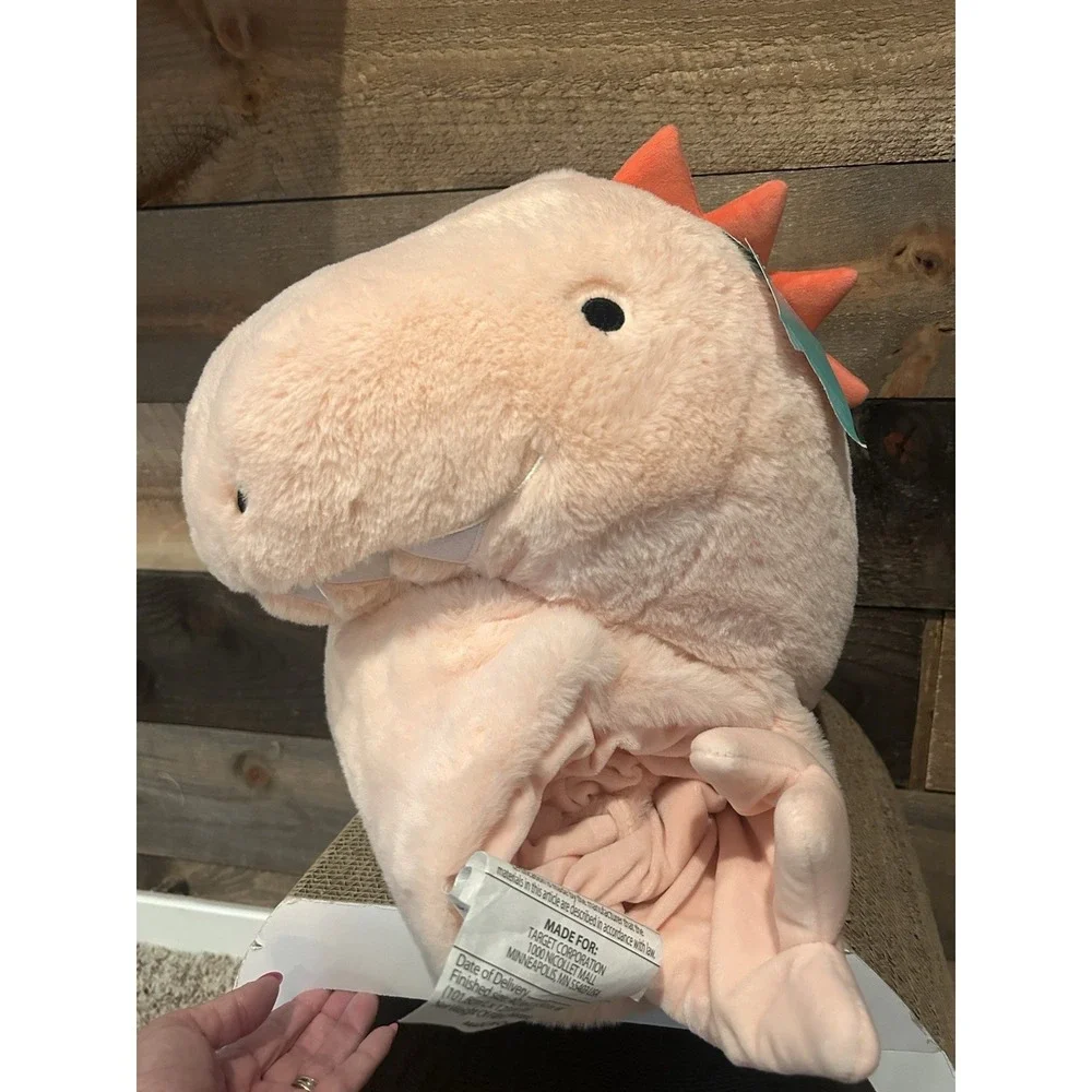 Pillowfort Dino Hooded Blanket‎ With Hand Pockets Pink - 40 x 50 Inches